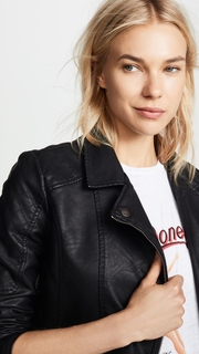 BB Dakota Jack by BB Dakota Cant Be Tamed Vegan Leather Moto Jacket