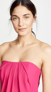 Halston Heritage Strapless Flowy Gown