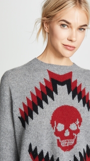 360 SWEATER Cashmere Geometric Skull Sweater
