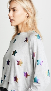 Terez Foil Printed Sweatshirt
