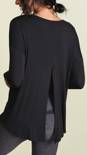 Beyond Yoga Draw The Line Tie Back Pullover