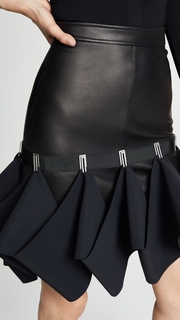 Dion Lee Leather Hook Miniskirt