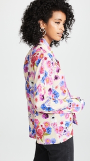 Natasha Zinko Floral Scarf Tie Blouse