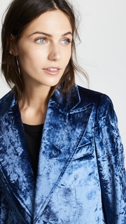 Esteban Cortazar Velvet Drape Tailored Coat