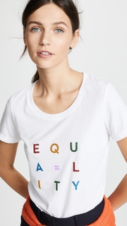 Milly Glitter Print Equality Tee