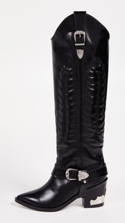 Toga Pulla Tall Buckled Boots