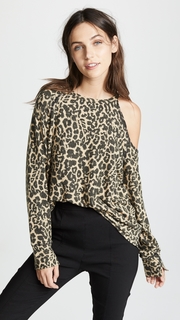 LNA Brushed Leopard Flynn Sweater