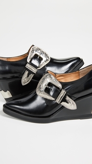 Toga Pulla Buckled Wedge Oxford Shoes