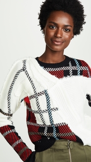 Preen By Thornton Bregazzi Rita Mixed Knit Sweater