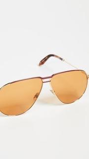 Victoria Beckham Jet Set Aviator Sunglasses