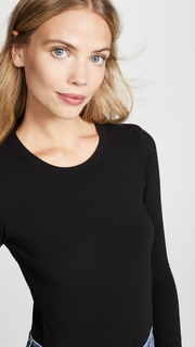 Enza Costa Long Sleeve Crew Bodysuit