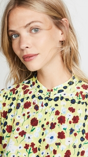 Equipment Floral Grid Cornelia Blouse