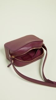 Smythson Panama Mini Camera Bag with Leather Strap