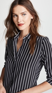Equipment Excellence Stripe Essential Button Down Top
