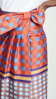 Stella Jean Geometric Wrap Skirt
