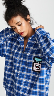 Michaela Buerger Plaid Oversized Perfume Bottle Flannel