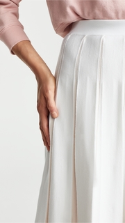 TSE Cashmere Pleated Midi Skirt