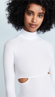 Only Hearts Slash Mock Neck Bodysuit