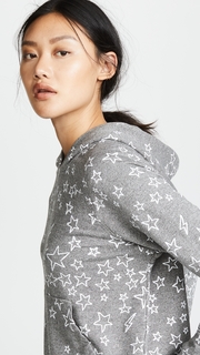SUNDRY Stars Cropped Hoodie