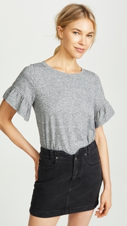 BB Dakota Space Dye Ruffle Sleeve Tee