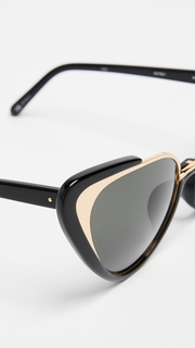 Linda Farrow Luxe Extreme Cat Eye Sunglasses