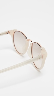 Linda Farrow Luxe Round Combo Sunglasses