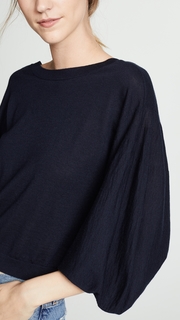 Autumn Cashmere Balloon Sleeve Cashmere Sweater