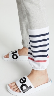 SUNDRY Striped Colorblock Sweatpants