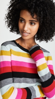 Pam & Gela Multi Stripe Crew Neck Sweater