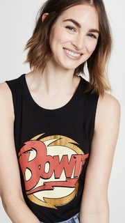 Chaser David Bowie Glitter Lightning Tank Top