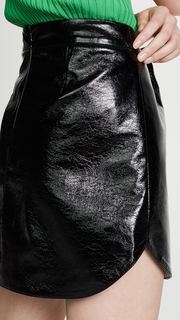 BB Dakota Retro Royalty Vinyl Mini Skirt