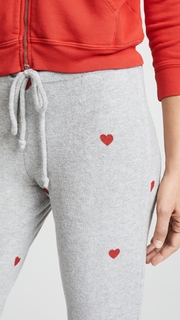 Chaser Tiny Heart Toss Sweatpants