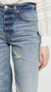 Free People Extreme Washed Boyfriend Jeans