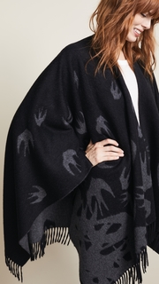 McQ - Alexander McQueen Swallow Poncho Scarf
