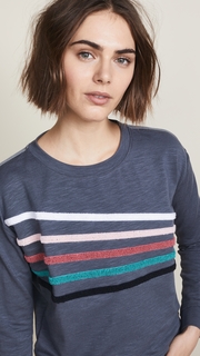 SUNDRY Chenille Stripes Pullover