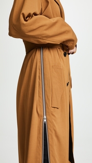 Toga Pulla Rayon Twill Trench Coat