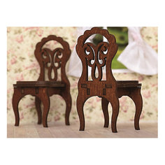 Набор мебели Одним прекрасным утром "Два стула", коричневый ЯиГрушка