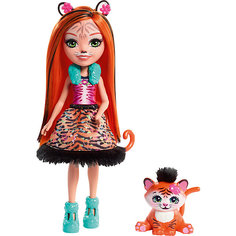 Мини-кукла Enchantimals "Любимая зверюшка" Тайгер и тигрёнок Mattel