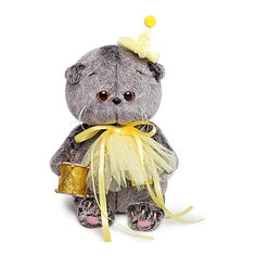 Мягкая игрушка Budi Basa Кот Басик Baby в колпачке с барабаном, 20 см