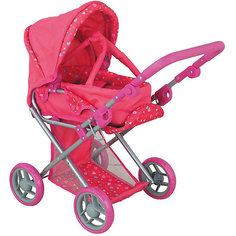 Коляска для кукол Buggy Boom "Infinia" трасформер, розовая