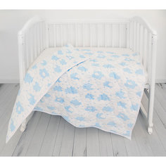 Одеяло стеганное Baby Nice "Облака" голубое