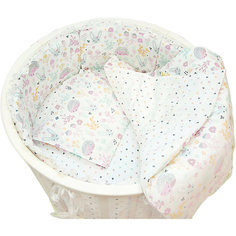 Борт для круглой Baby Nice кроватки "Лесная поляна" розовый