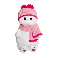 Мягкая игрушка Budi Basa Кошечка Ли-Ли в розовой шапке с шарфом, 24 см