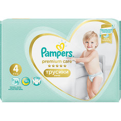 Трусики Pampers Premium Care 9-15 кг, Размер 4, 38 шт.