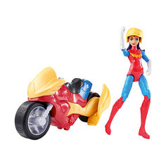Набор с фигуркой DC Super Hero Girls Чудо-женщина с мотоциклом, 15 см Mattel