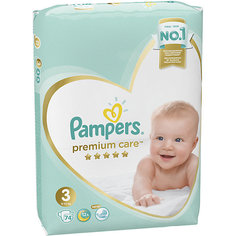 Подгузники Pampers Premium Care Midi 6-10 кг, размер 3, 74 шт.