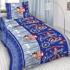 КПБ детский "Letto" Парусный клуб, нав-ка 50х70, 100% хлопок