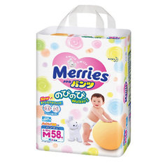Трусики-подгузники Merries M 6-10 кг, 58 шт.