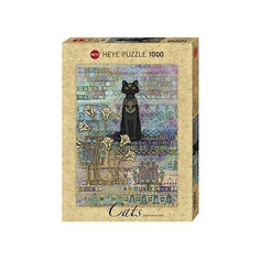 Пазлы HEYE "Египетская кошка", 1000 деталей, с фольгой