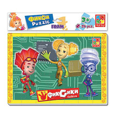 Мягкие пазлы Vladi Toys "Фиксики" Файер, Шпуля, Игрек, 35 элементов